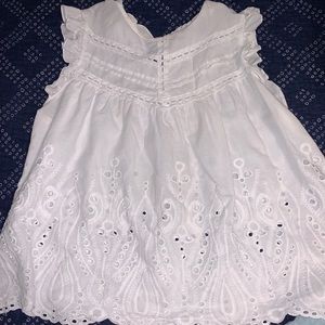Eyelet lace blouse